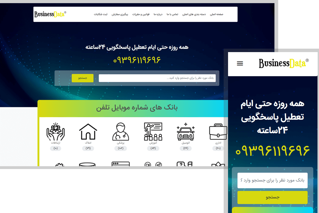 Businessdata website